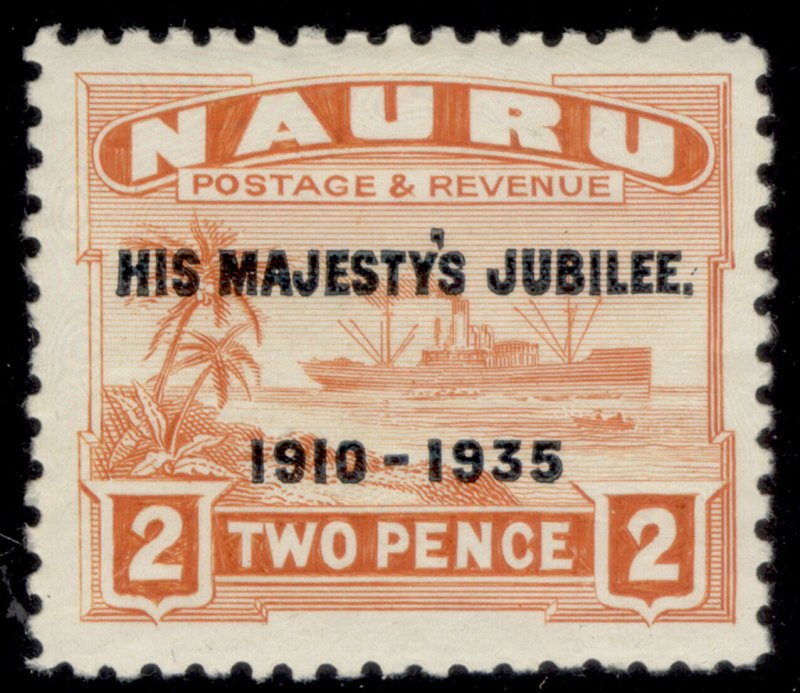 NAURU GV SG41, 2d orange, M MINT. 