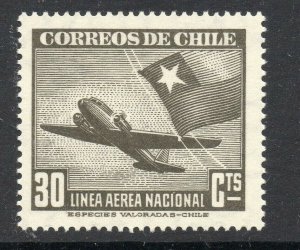 Chile 1941 AIR Early Issue Fine Mint Shade of 30c. NW-13694