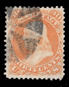 US STAMPS # 71 USED VF CAT. $260 LOT #5833