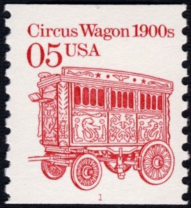 U.S. #2452D 5c MNH PNC 1 (Circus Wagon 1900s)