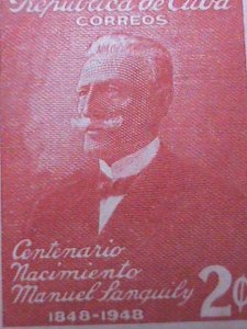 ​CUBA-1949-SC#435 MANUEL SANGUILY Y. GARRITT- MNH VERY FINE-HARD TO FIND