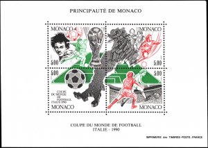 Monaco #1718, Complete Set, 1990, Soccer, Sports, Never Hinged