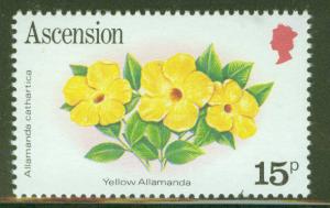 ASCENSION  Scott 282 MNH** 15p Flower stamp 1981