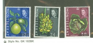 Montserrat #193a-195a  Single (Complete Set) (Flora)