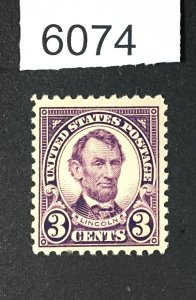 MOMEN:  US STAMPS # 555 MINT OG NH LOT #K 6074