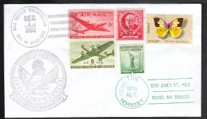 U.S.S. Washington 1993 Ship Cover VHA