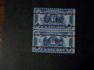 US #RF27-14 LINE PAIR MINT NO GUM