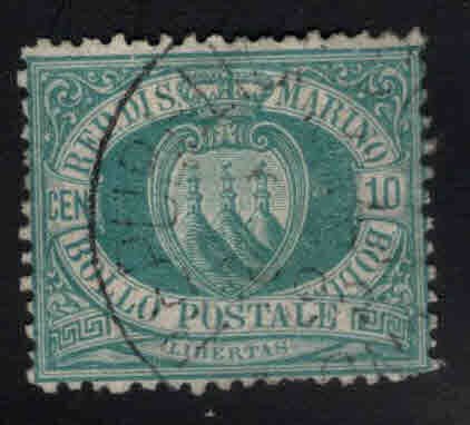 San Marino Scott 8 Used 1892 stamp