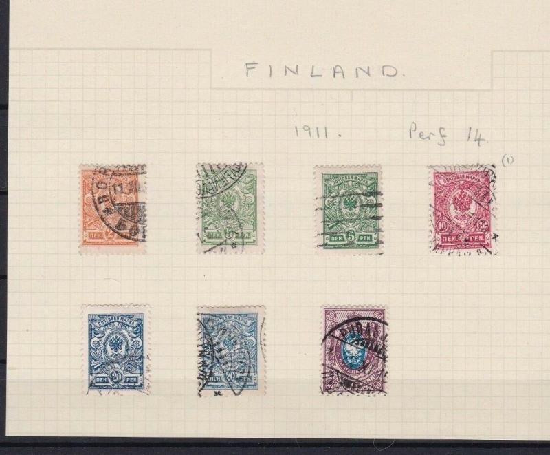 FINLAND 1911 STAMPS    REF 5741