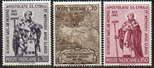 Vatican City Sc #369-371 Mint Hinged