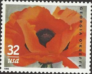 # 3069 MINT NEVER HINGED GEORGIA O'KEEFFE