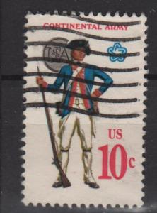 USA 1975 - Scott 1565 used - 10c, Uniform, Continental Army