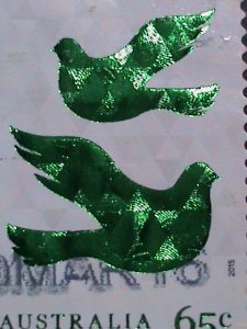 ​AUSTRALIA-RARE HOLOGRAM-LOVELY BIRDS STAMP USED -VF WE SHIP TO WORLD WIDE.