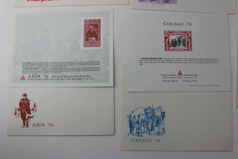 ASDA INTERPHIL INTERPEX LISDA CHICAGO Philatelic Expo club Souvenir card 1976 76