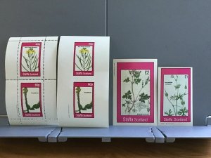 Staffa Scotland plants flowers Long-stalked Cranesbill  MNH  stamps R25451