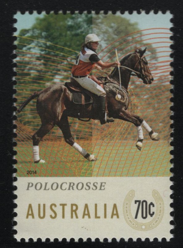 Australia 2014 MNH Sc 4136 70c Horse and rider Polocrosse