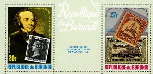 BURUNDI Scott C272 Rowland Hill XF NH • Impressive Souvenir Sheet