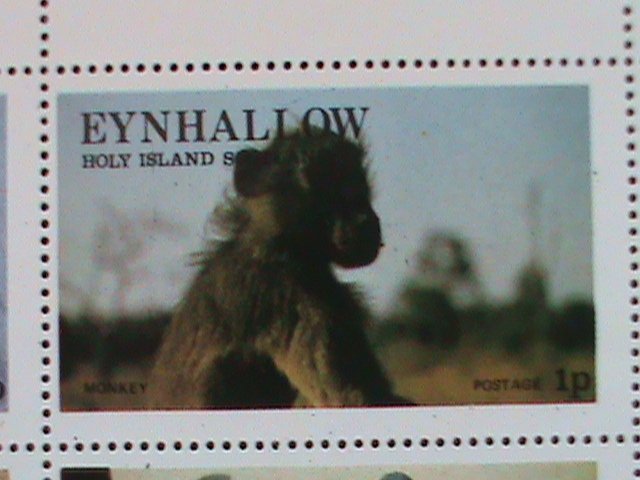 EYNHALLOW SCOTLAND STAMP:1977 WILD ANIMALS CTO- MNH - MINI SHEET #2