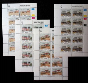 Namibia Sc 662-5 MNH M/S SET of 1990 - Buildings, Developments