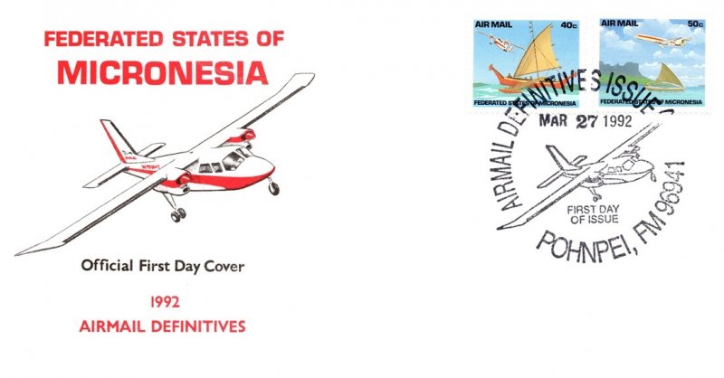 Micronesia, Worldwide First Day Cover, Aviation, Ships