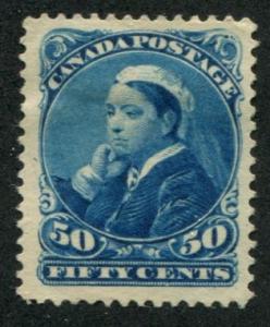 Canada SC# 47 (SG# 116) Queen Victoria 50c  Mint no gum