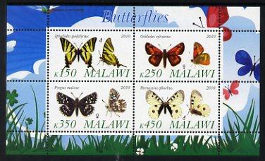 Malawi 2010 M/S Insects Butterflies Animals Fauna Nature Fauna Stamps MNH (1)