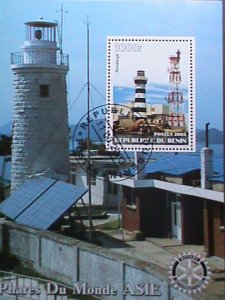 BENIN-2003-THE LIGHT HOUSE-CTO S/S VERY FINE WE COMBINE & SHIP TO WORLD WIDE.