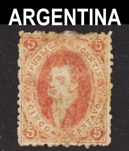 Argentina Scott 11 F+ used.