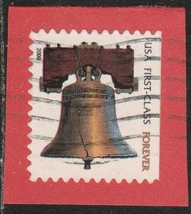 4125f - Liberty Bell used f-vf . on piece.