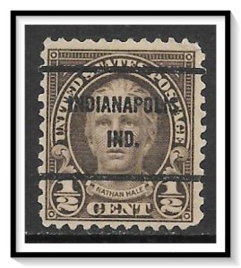 US Precancel #653-61 Indianapolis IN Used