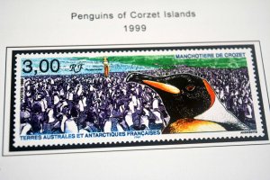 COLOR PRINTED TAAF: FRENCH ANTARCTICA 1955-2010 STAMP ALBUM PAGES (104 il.pages)