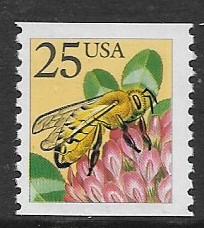 SC#2281 Honey Bee coil single MNH