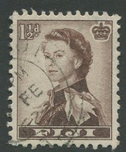 STAMP STATION PERTH Fiji #149 QEII Definitive Issue Used 1954 CV$0.80