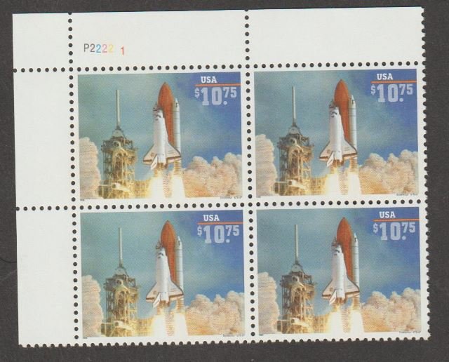 U.S. Scott #2544a Space Shuttle Stamp - Mint NH Plate Block