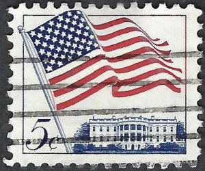 United States #1208 5¢ Flag (1963). Used.