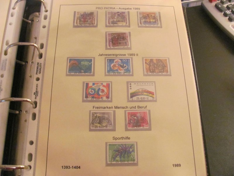 SWITZERLAND 1978-2005 STAMPS & COVERS XF COULD BE AS MUCH AS $2000 CATALGUE(188)