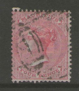Mauritius 1860 Sc 35 FU
