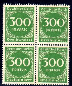 Germany #231, MNH block of 4  