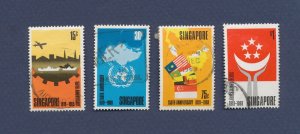 SINGAPORE - Scott 101-104  - used - 1969