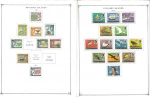 Pitcairn Islands 1940=1989 MNH &* LH in Mounts on Scott Internation al pages