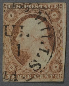 United States #11A Used Fine Type II JUL 1 Place Cancel