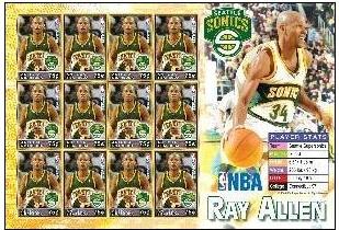 Antigua & Barbuda 2005 NBA Basketball Player Ray Allen Sports Stamps Sc 2803