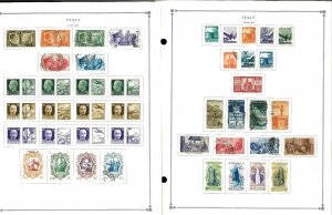 Italty 1941-1998 M & U Hinged on Scott International Pages Thru 1999