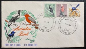 1964 Russel Street Australia First Day Cover FDC Australian Birds