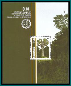 New Zealand 1989 Native Trees, MS, MNH  959a,SG1515