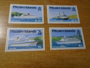 Boats :  Pitcairn Islands  #  350-53   MNH