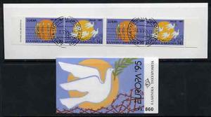 Booklet - Greece 1995 Europa (Peace & Freedom) 860Dr ...