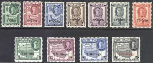 Somaliland 1951 5c-5s Pictorial SG 125-135 Scott 116-126 VLMM/MVLH Cat £48($64)