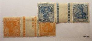 GERMANY Zusammendrucke Michel: KZ1, KZ2, MINT LIGHTLY HINGED Lot32 Cat €14