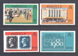 Anguilla  Scott 371/374 - SG384/387, 1979 London 80 Set MNH**